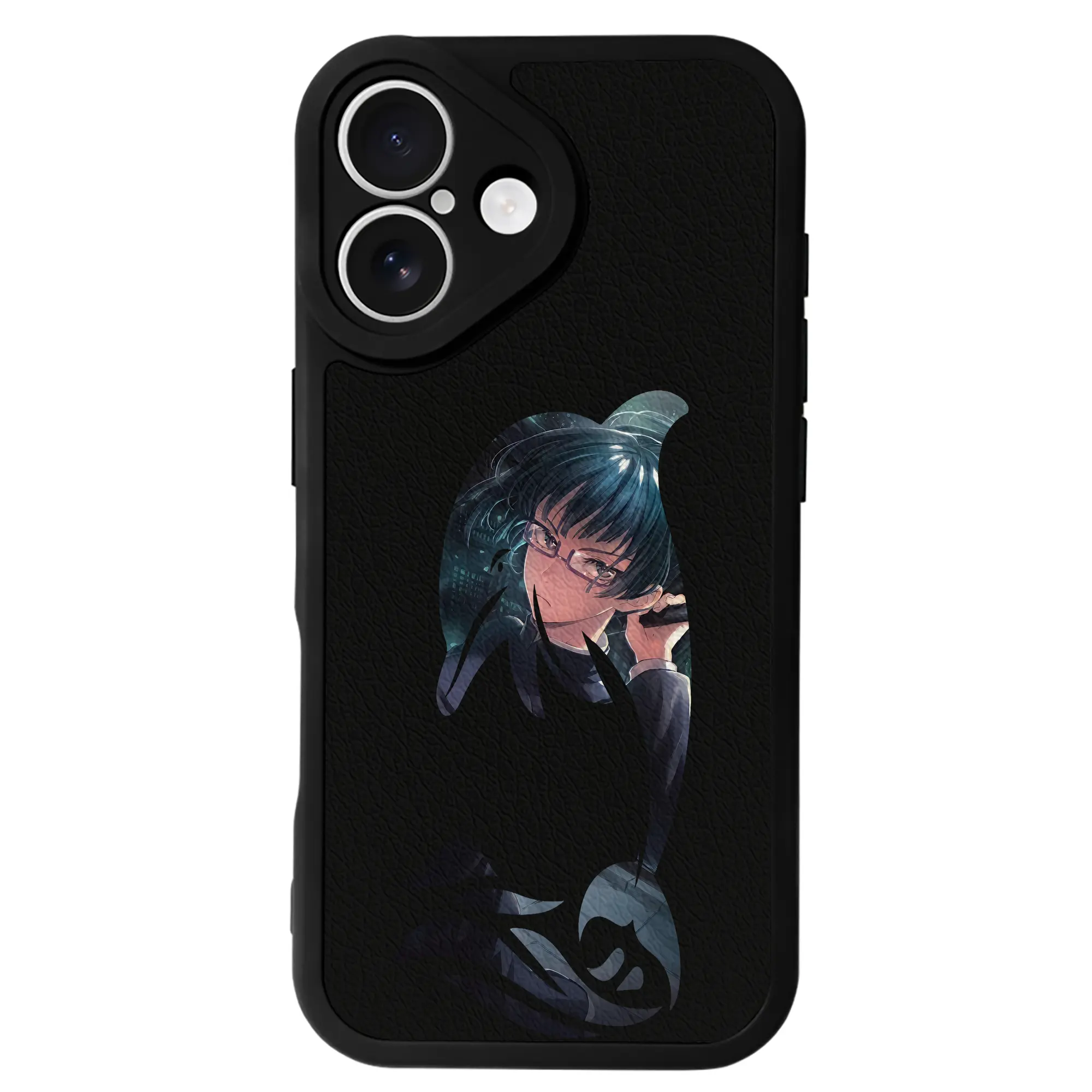 呪術廻戦 グッズ,禪院 真希 - IPhone 16シリーズ対応 ・ シリコンスマホケース ・ レザー調 ・ 高精度フィット ・ 耐衝撃 ・ ワイヤレス充電対応 ・ 精密カット